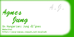 agnes jung business card